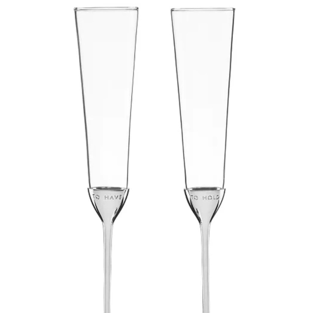 kate spade take the cake toasting flutes 🥂